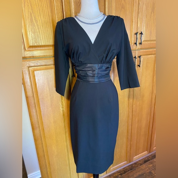 GLAMOUR BUNNY SOPHIA PINUP RETRO WIGGLE FITTED COCKTAIL PENCIL DRESS LARGE - Picture 3 of 11